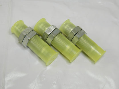 PARKER Steel Flared Tube Union: 1/2" Tube OD, 37 ° Flared Angle Qty 3 P00187