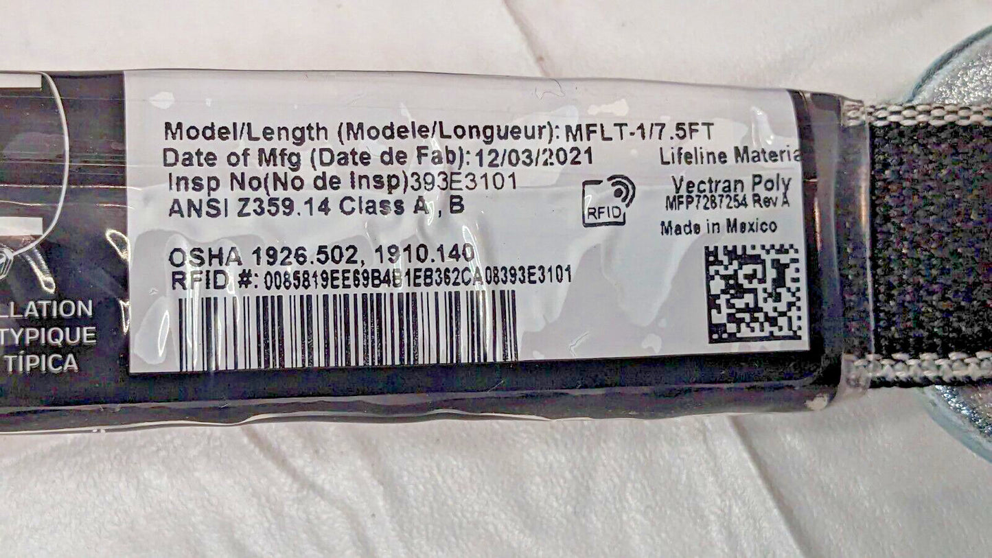 Honeywell Miller Twin Turbo T-Bak Personal Fall Limiter MFLTB-1/7.5FT
