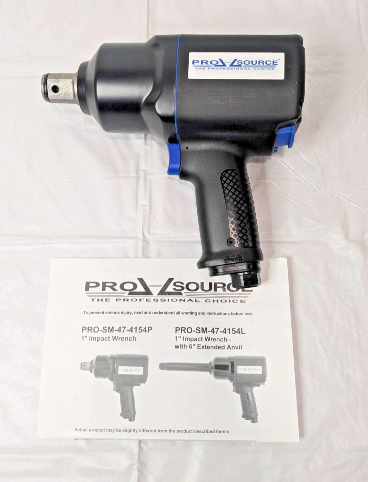 PRO-SOURCE Air Impact Wrench 1" Dr 5500 RPM 200 to 1200 Ft/Lb Pro-SM-47-4154P