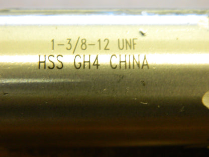 Straight Flutes Tap: 1-3/8-12 UNF, 6 Fl HSS Bright/Uncoated MSC-04489563