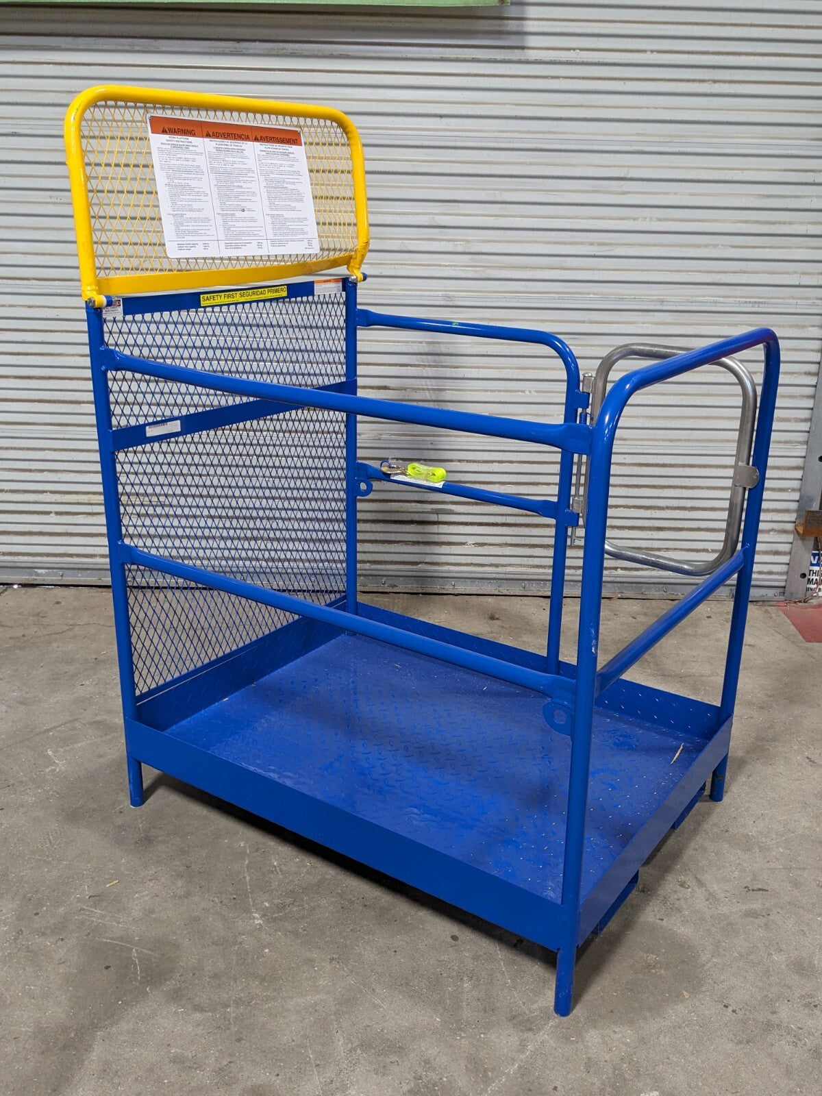 Vestil WP-3648-CA Forklift Work Platform 36 In. x 48 In. 1000 Lb. Capacity