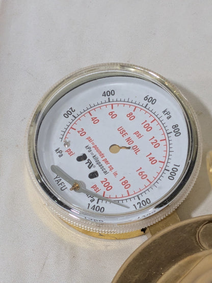 Victor Air & Oxygen Welding Regulator 540 CGA Inlet Connection 0781-0527