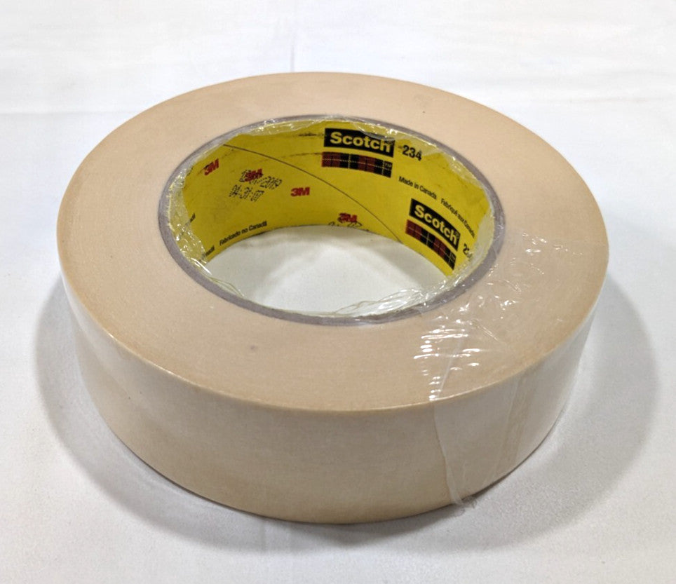 3M Scotch 234 Masking Tape Tan 1.41" x 60yd  5.9 mil Thick   1 Roll  7000124039