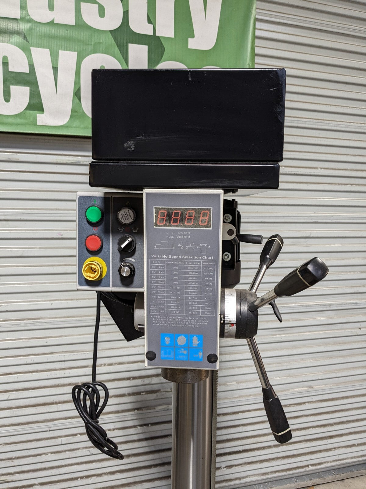 Vectrax 20" Electronic Variable Speed Drill Press 3MT 1HP 115V Parts / Repair