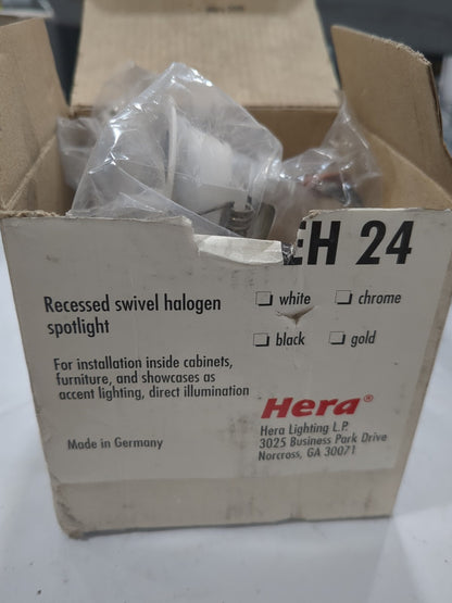 Hera Recessed Swivel Halogen Spotlight white EH 24