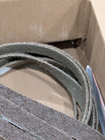 (9) Norton Abrasive Belt: 1" Wide, 30" OAL, 50 Grit, Aluminum Oxide 66261019801