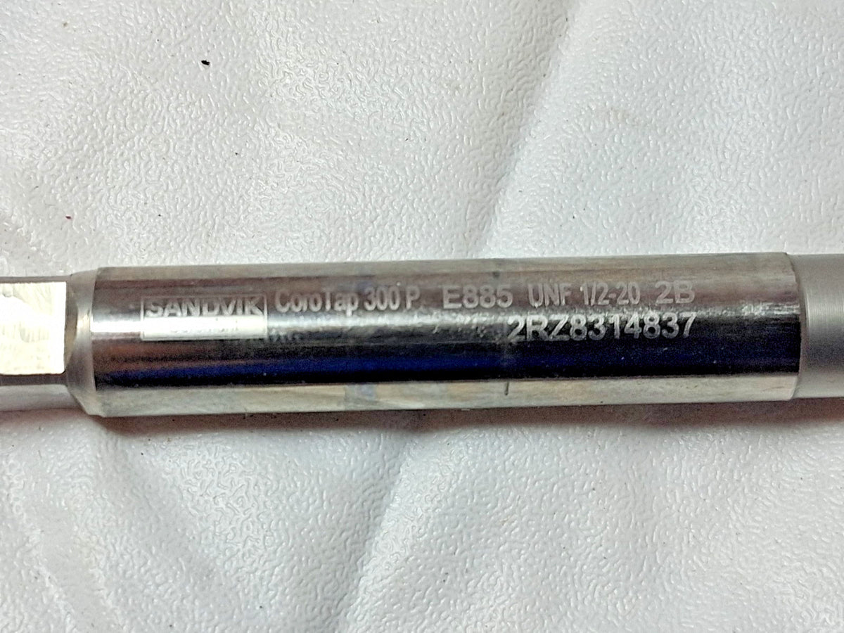 Sandvik Spiral Flute Taps Modified Bottoming Chamfer 1/2-20 UNF 4FL 49405566