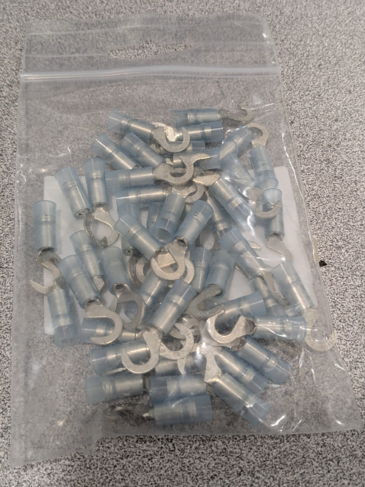 Hook Ring Terminal: 16 to 14 AWG, Crimp Connection Qty 100 61566311