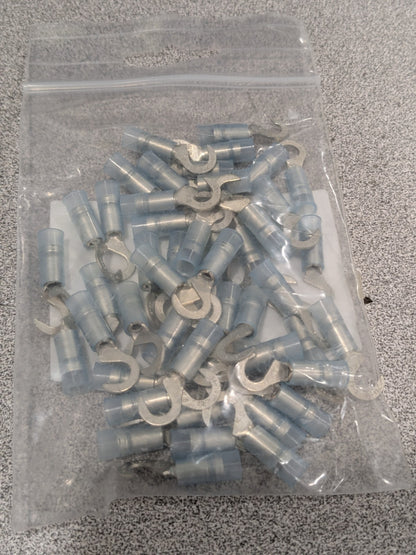 Hook Ring Terminal: 16 to 14 AWG, Crimp Connection Qty 100 61566311