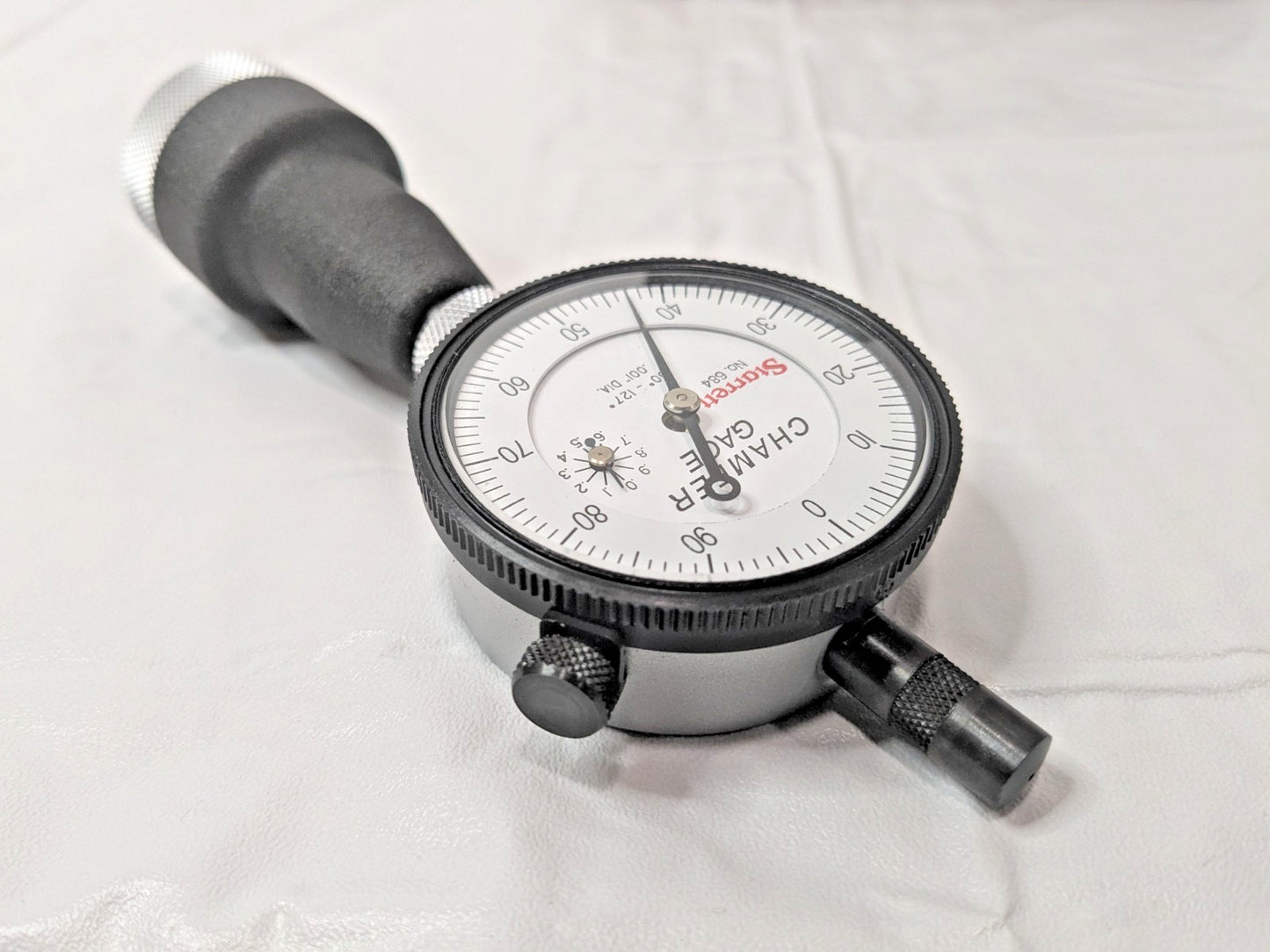 Starrett Internal Chamfer Gage 0 to 1" 90 to 127 Degree 3-Blade Plunger 684-3Z