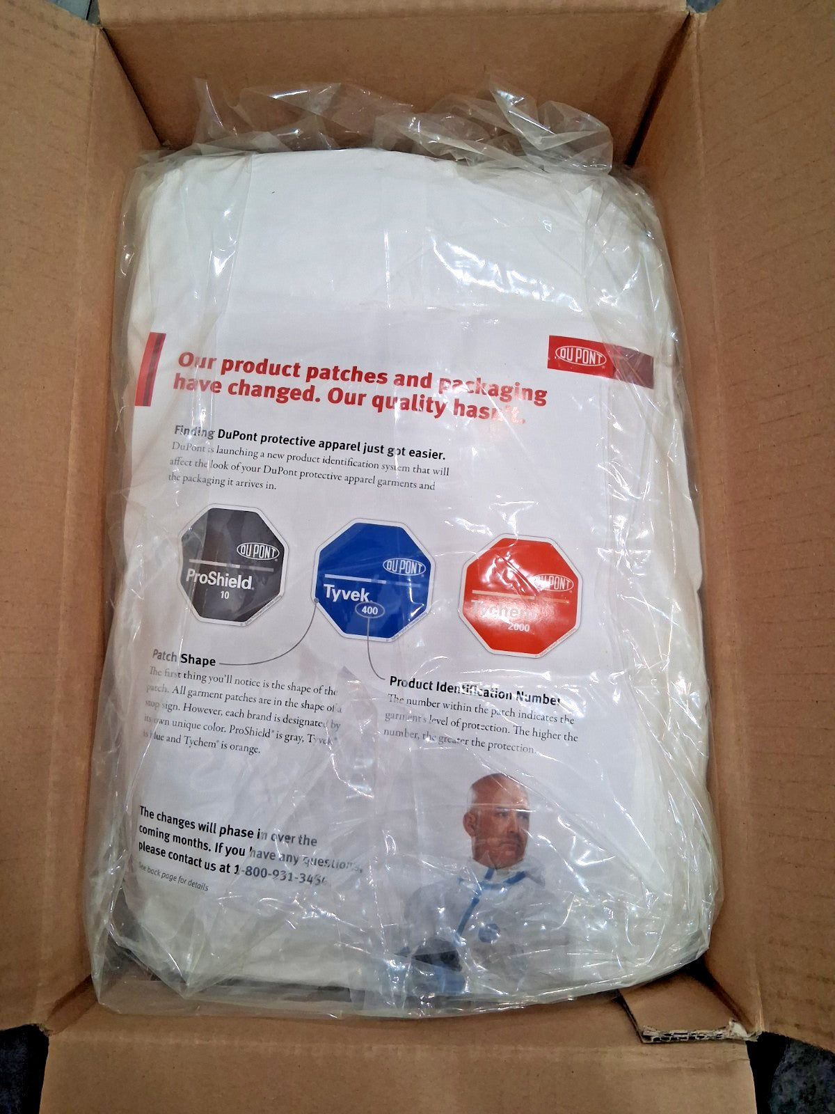 Dupont Disposable Protection Coveralls QTY25 Size 2XL NB127SWH2X002500