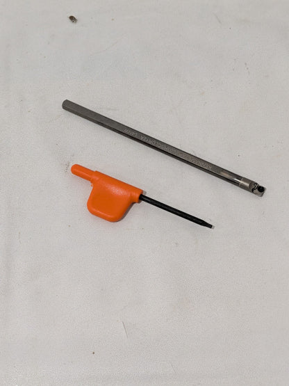 Kennametal Indexable Boring Bar: E03HSCLDR12A, 5.54 mm Min Bore 1270941