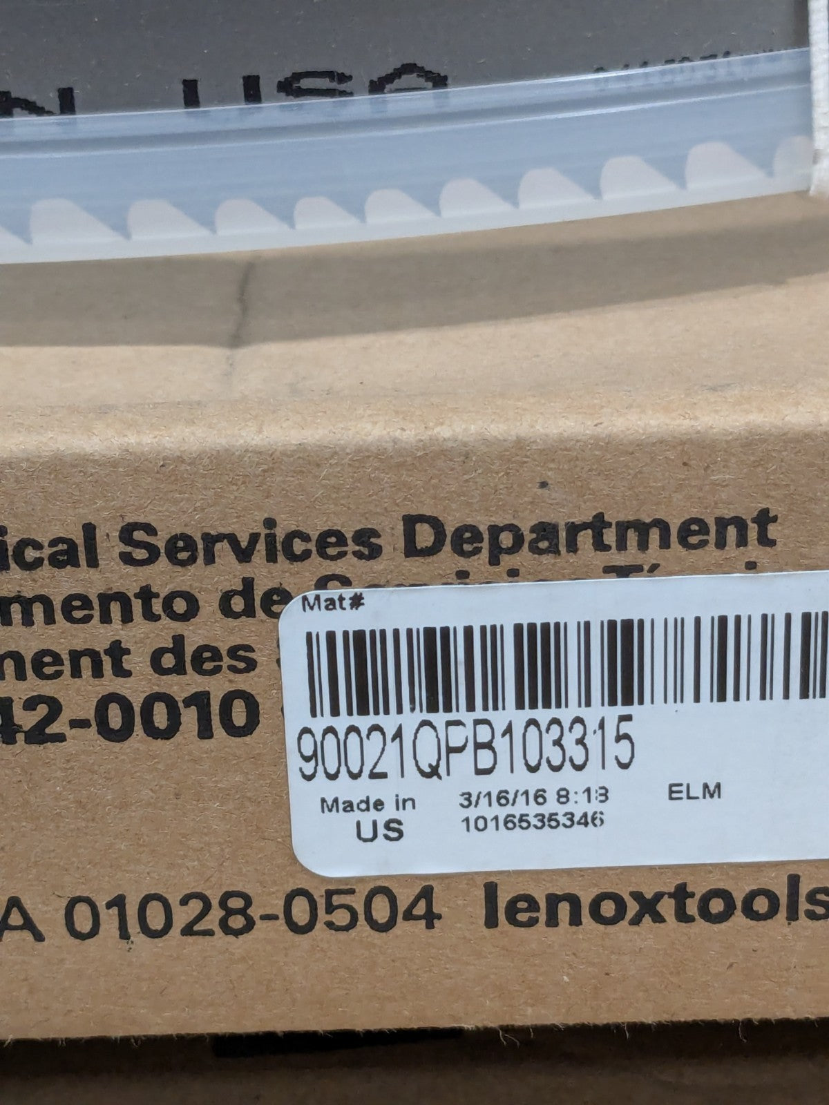 Lenox Welded Bandsaw Blade 10' 10-1/2 Long x 1" Wide x 3 to 4 TPI 9002