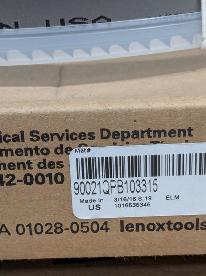 Lenox Welded Bandsaw Blade 10' 10-1/2 Long x 1" Wide x 3 to 4 TPI 9002