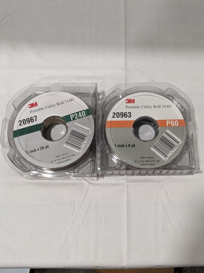 3M 1" 2 Piece Roll Kit 7000118641 MISSING 3 ROLLS