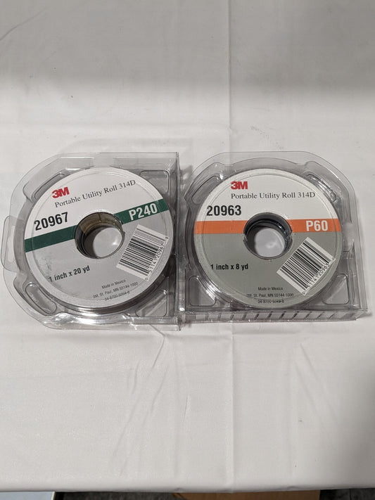 3M 1" 2 Piece Roll Kit 7000118641 MISSING 3 ROLLS