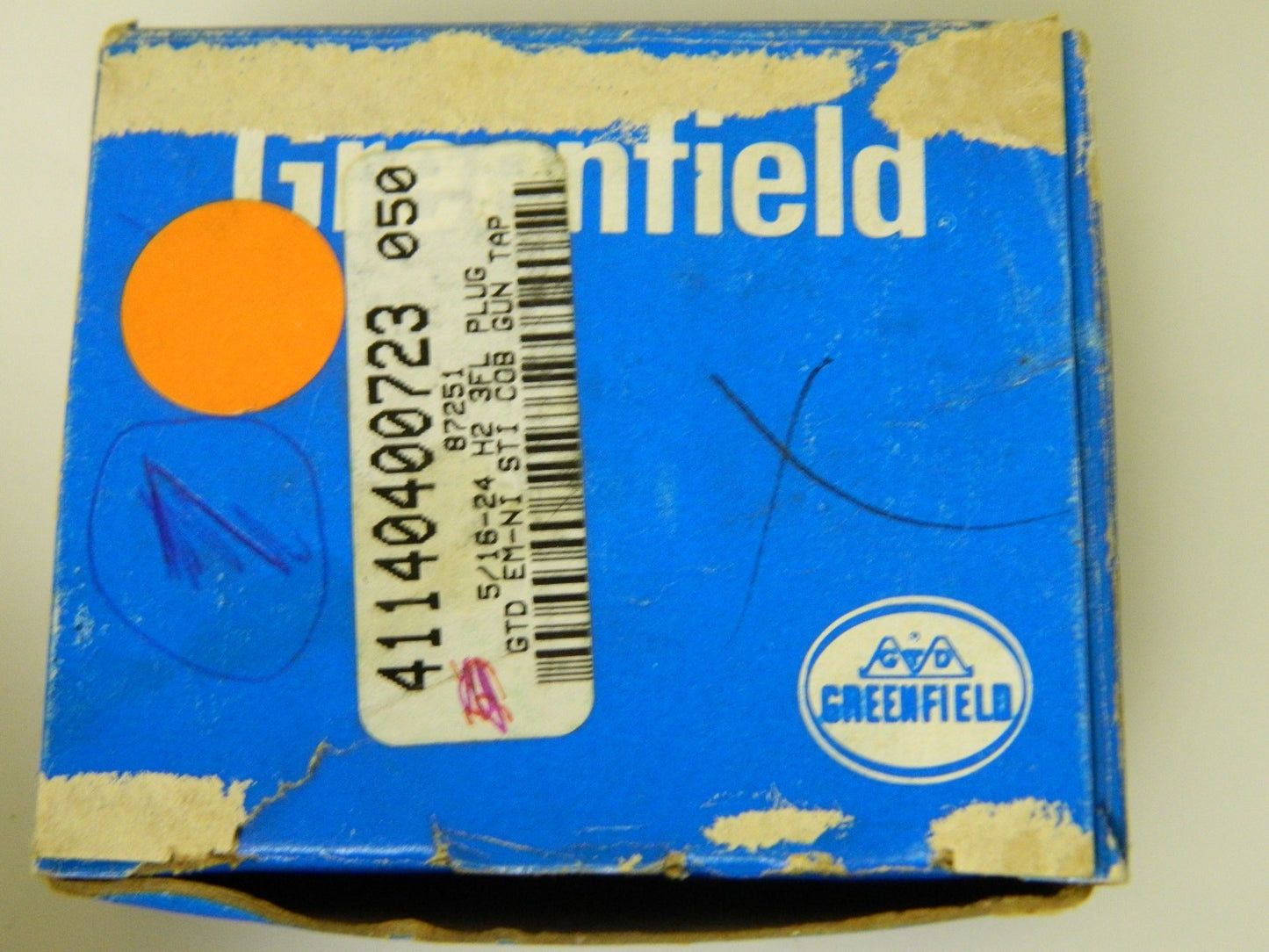 Greenfield Plug Taps  5/16-24NF H2 HSSE 3B 11/16 x 2-23/32"  QTY 5  87251