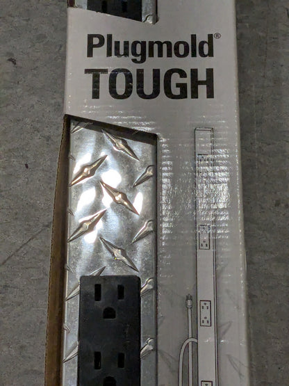Wiremold Plugmold 4' Heavy Duty Steel 10 Outlet Powerstrip PM48TC