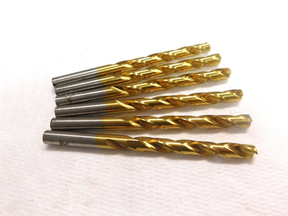 Hertel Spiral Jobber Drill 21/64" 118º RH HSS TiN Coated QTY 6  71171219