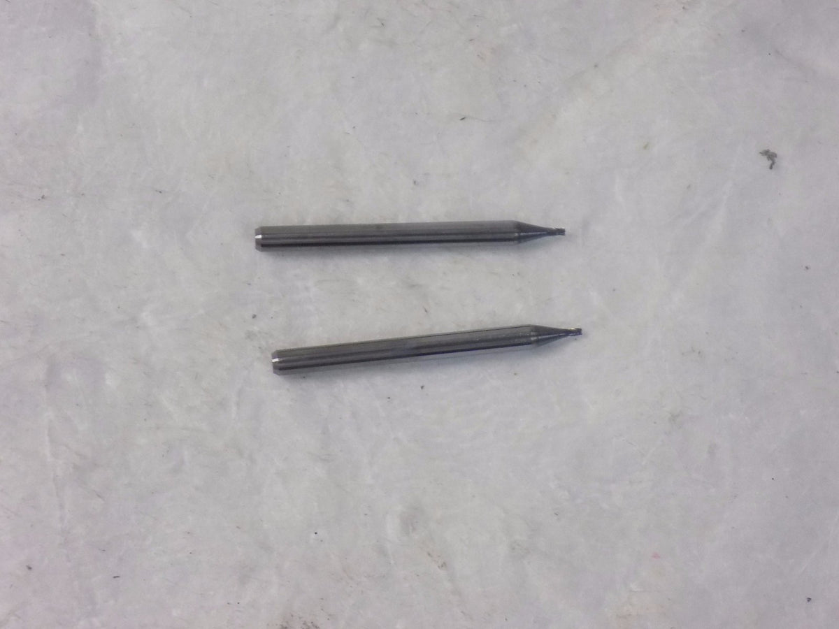 Accupro Solid Carbide Square End Mill 0.04" Diam 0.06" LOC 4FL Qty. 6