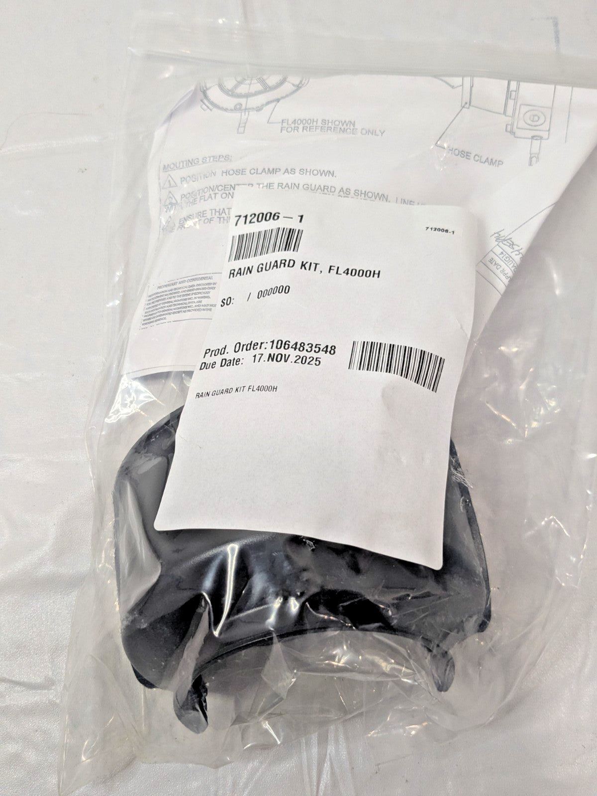 MSA Rain Guard Kit For FL4000H 712006-1
