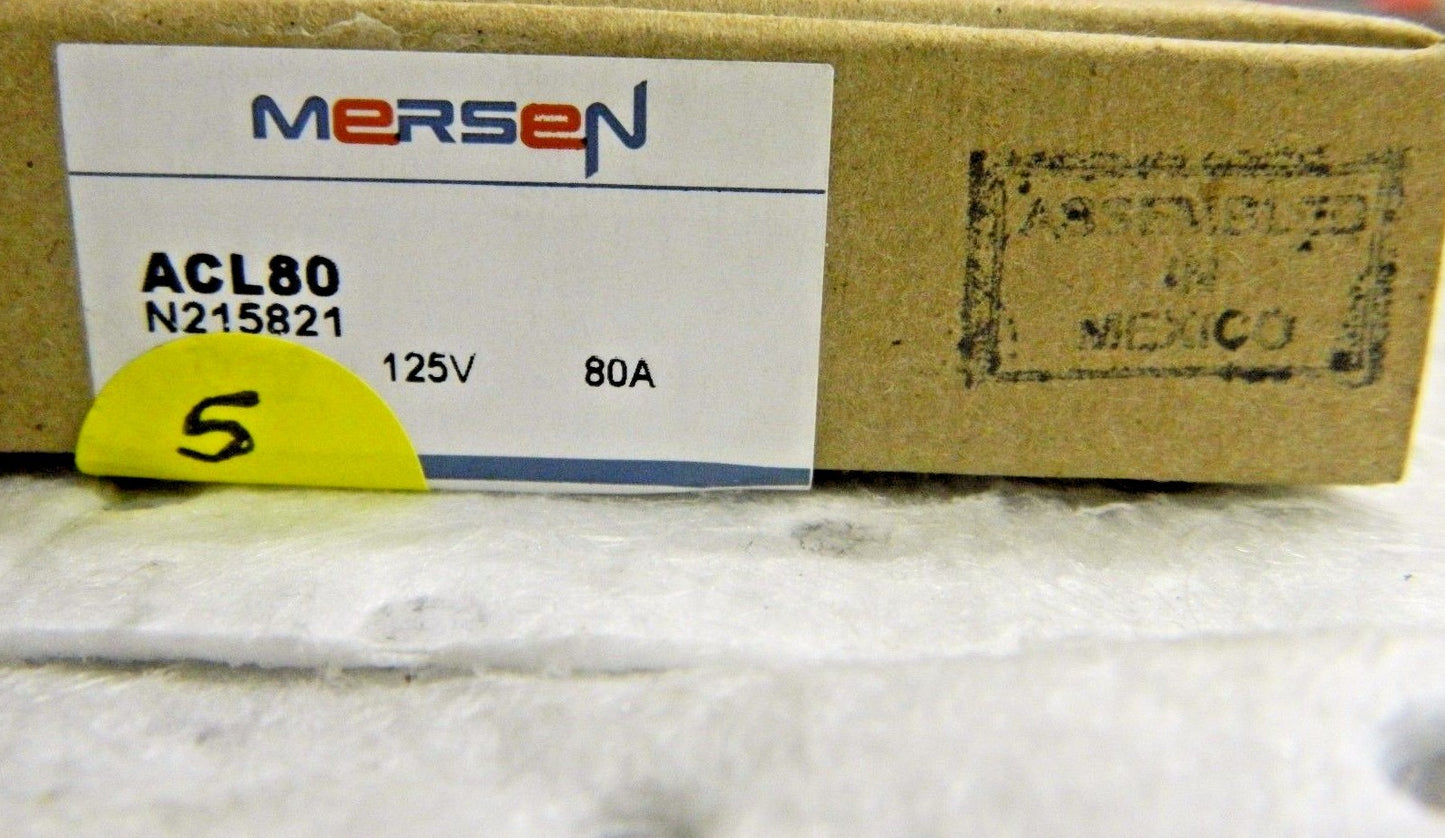 Mersen Ferraz Shawmut Forklift &amp; Truck Fuses 80A 125V Qty. 5 #ACL80
