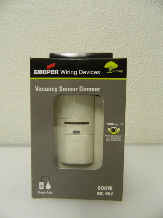 Cooper Wiring Infrared Vacancy Sensor Wall Switch 1,000 Sq. Ft. Cover VS106D1-LA