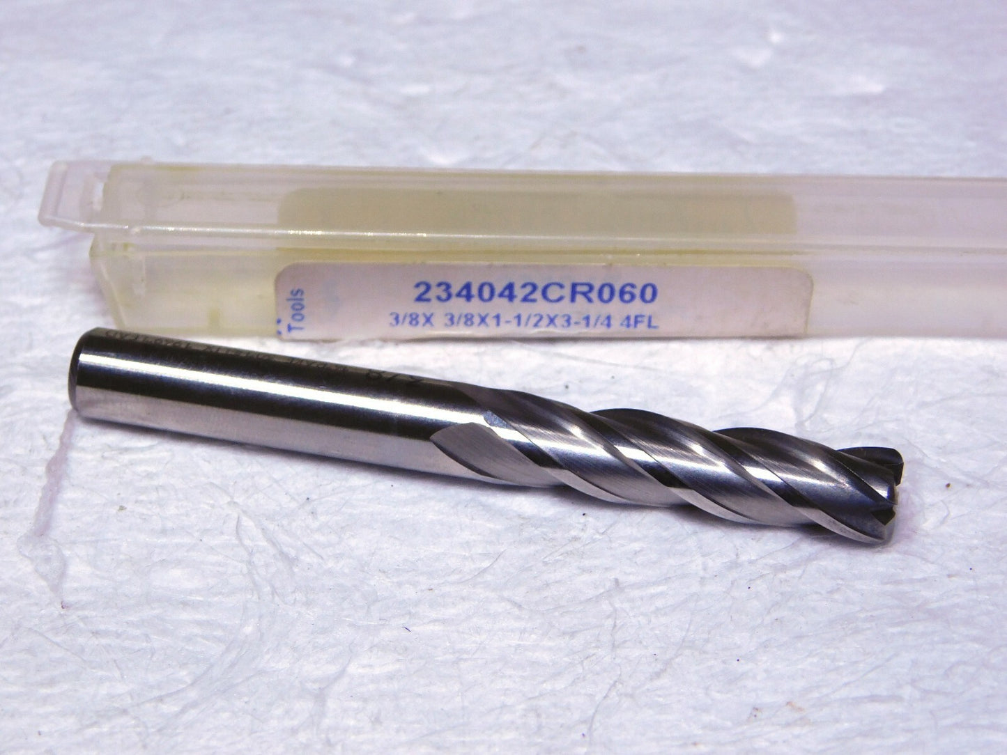 Controx HSSCO Corner Radius End Mill 3/8Dia .060 Radius 1.5LOC  234042.060R