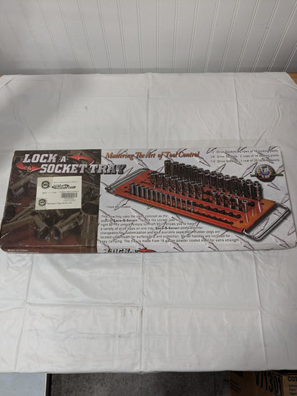 Mechanic's Time Saver 76 Pc Capacity Locking Socket Organizer Tray MTS-LASTRAY