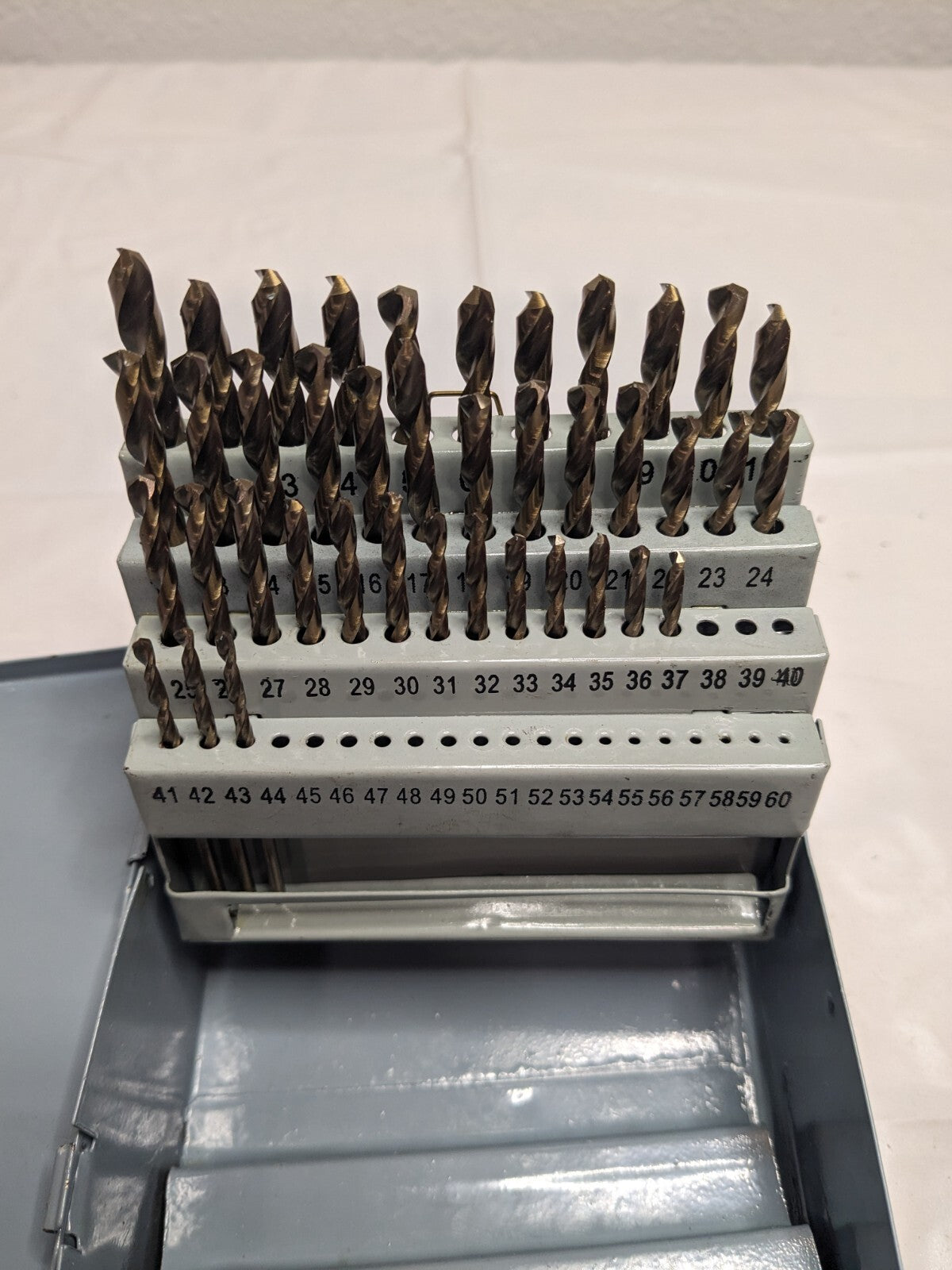 Drill Bit Set: Jobber Length Drill Bit, 54 Pc, 135 °, Cobalt 01196609 INCOMPLETE