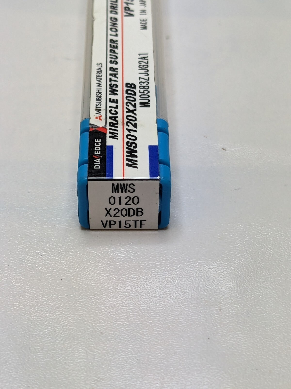 MITSUBISHI Drill MWS0120X20DB VP15TF TiAlN Finish, 2.3701" OAL, RH 474185