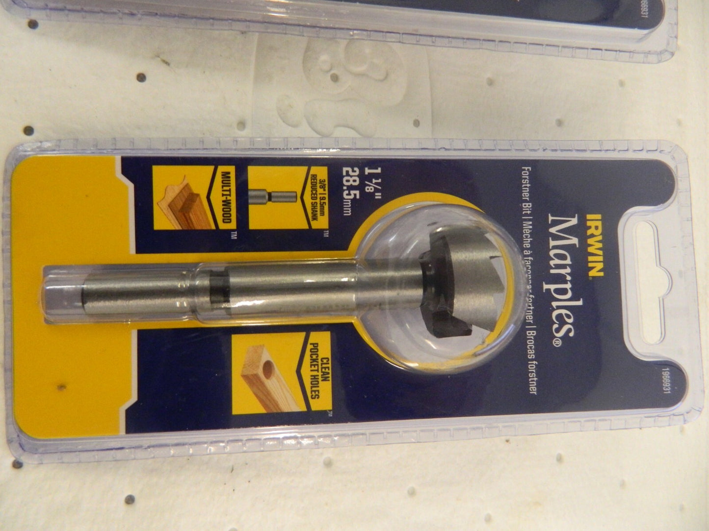 IRWIN qty 8 1-1/8" Uncoated Carbon Steel Forstner Drill Bits 1966931