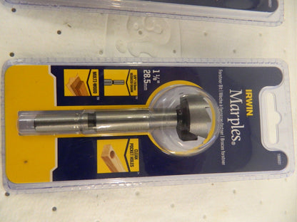 IRWIN qty 8 1-1/8" Uncoated Carbon Steel Forstner Drill Bits 1966931
