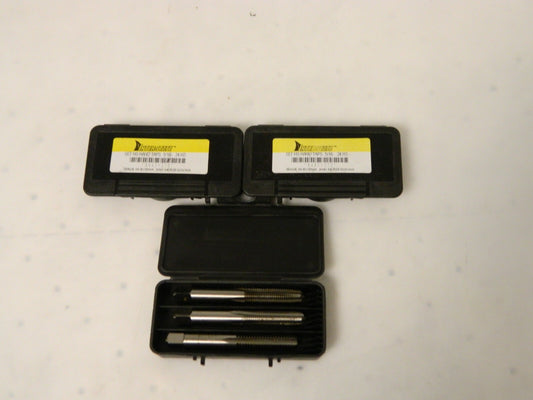 Interstate HSS H3 Standard Hand Tap Set 5/16"-24 4-Flute Qty 3 Sets 04471272