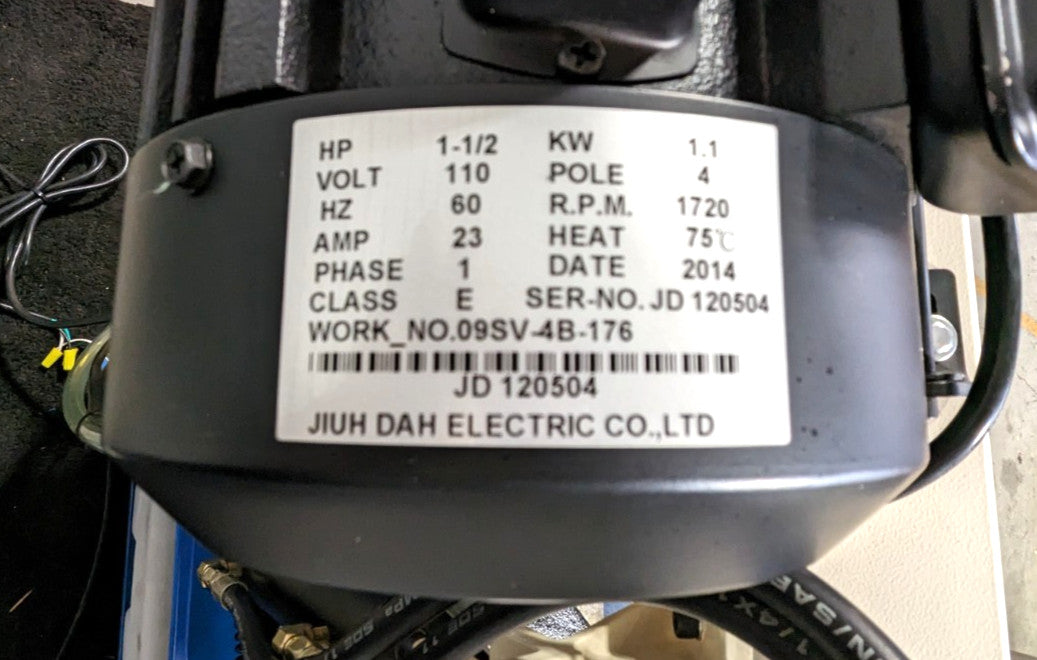 RONG FU 5 x 16" Horizontal Bandsaw Variable-Speed Pulley  110V  1.5HP  RF-9