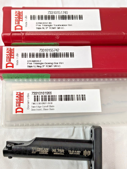 Dorian Tool CXA Quick Change Tool Post Set SDN35CXA-FTB 73310101060