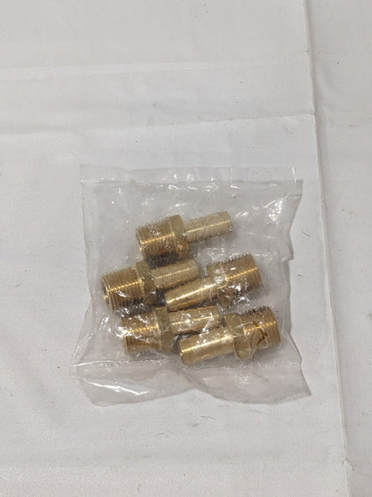 Barbed Hose Fitting: 1/2" x 1/2" ID Hose, Male Connector Qty 5 38208153