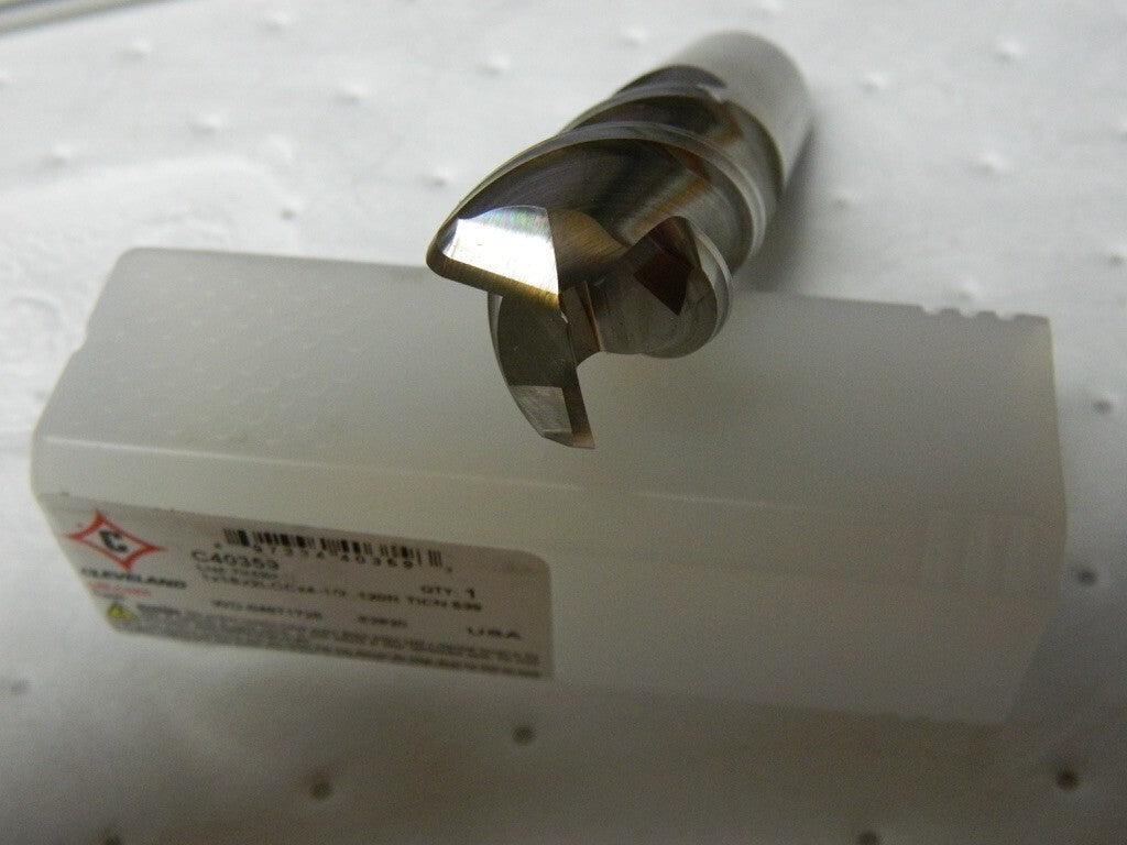 CLEVELAND 1 Diam 3 Flute Powdered Metal 0.12 Corner Radius End Mill