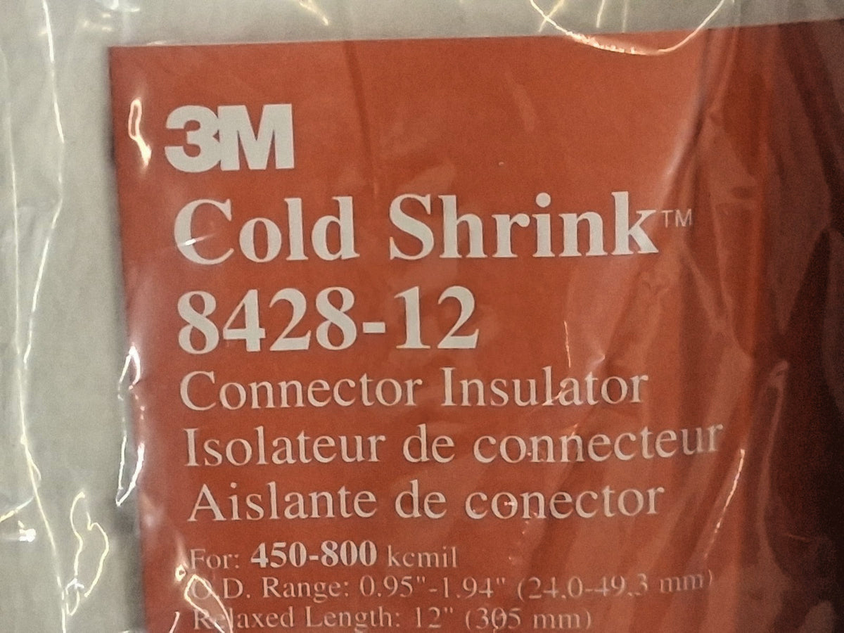 3M Heat-Shrink & Cold-Shrink Sleeve 1.94" ID Before Shrinking 12" OAL 7000005950