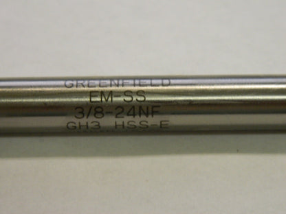 Greenfield Modified Bottoming Tap 3/8-24NF GH3 3FL HSSE EM-SS 84518