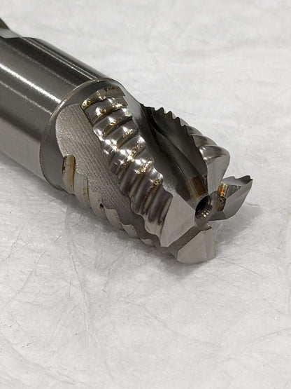 HERTEL Roughing & Finishing End Mill: 3/4" Dia, 4 Flutes, Square End