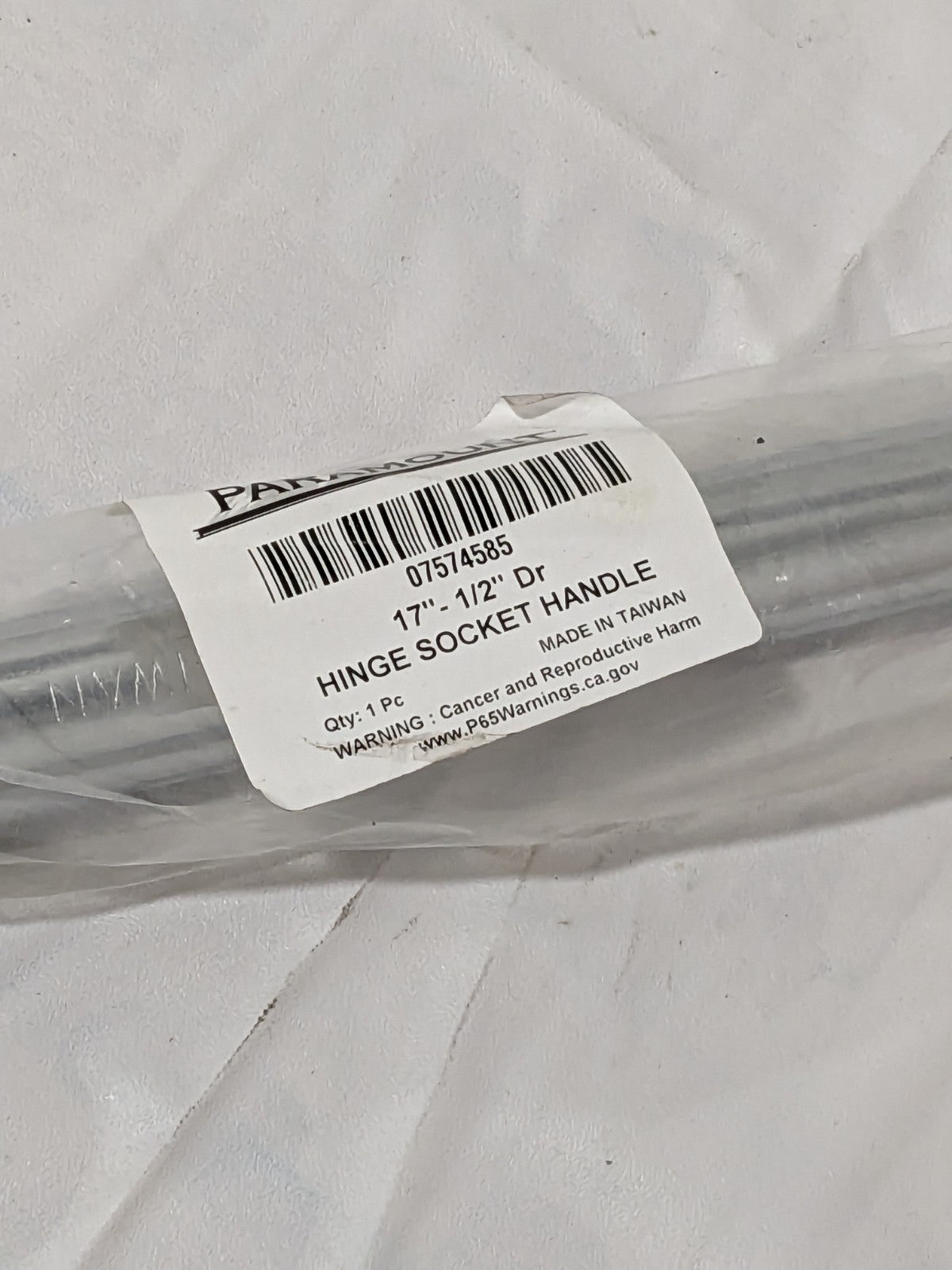 Paramount 17" Flex Handle: Chrome-Plated, 1/2" Drive 07574585