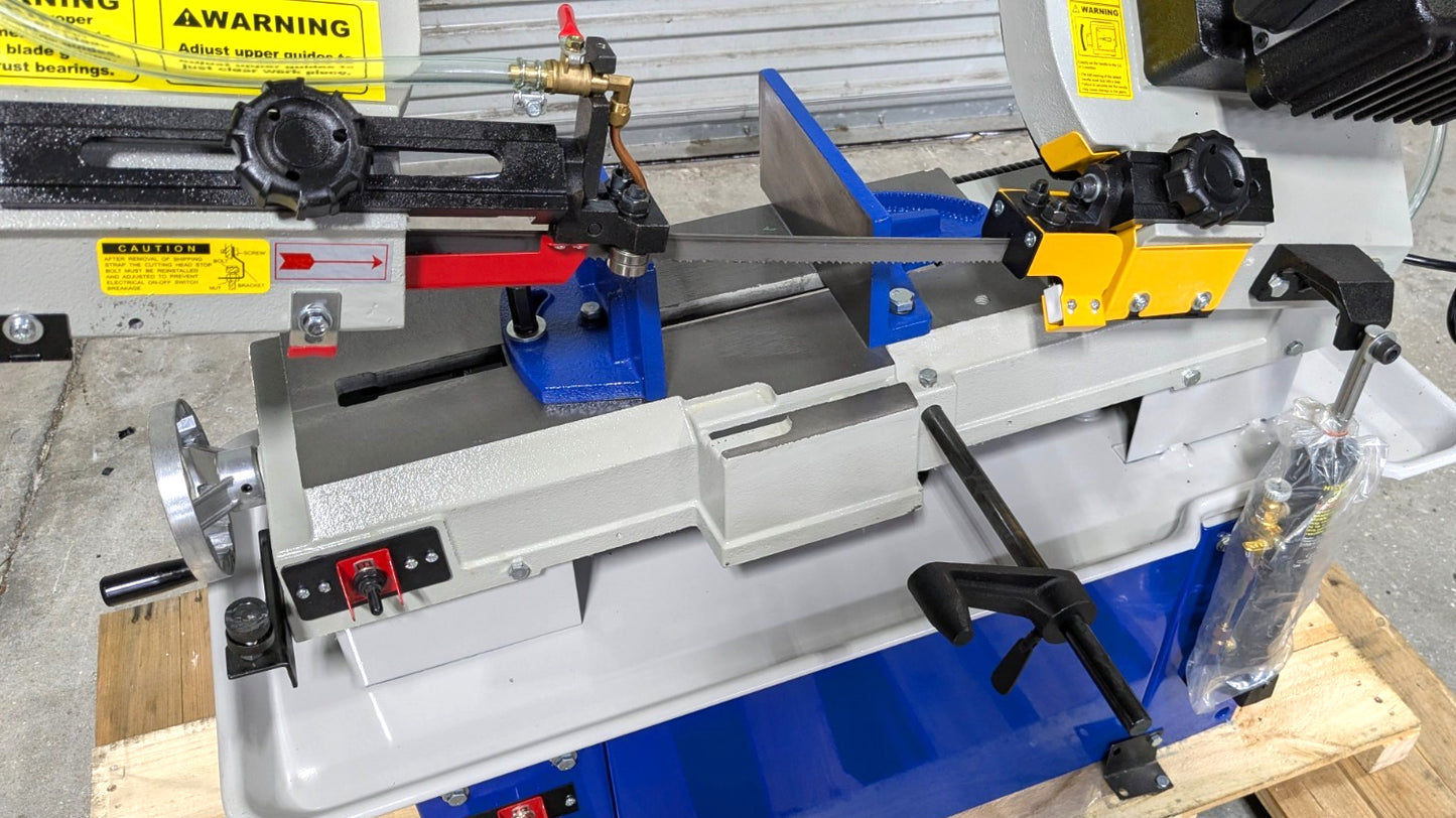 VECTRAX 7" x 12" Horizontal Bandsaw  Geared Head  220V  1HP  New / Open Box