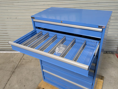 Lista Modular Storage Cabinet 10 Drawer 59 x 40 x 22 Steel Blue  SCRATCH N DENT