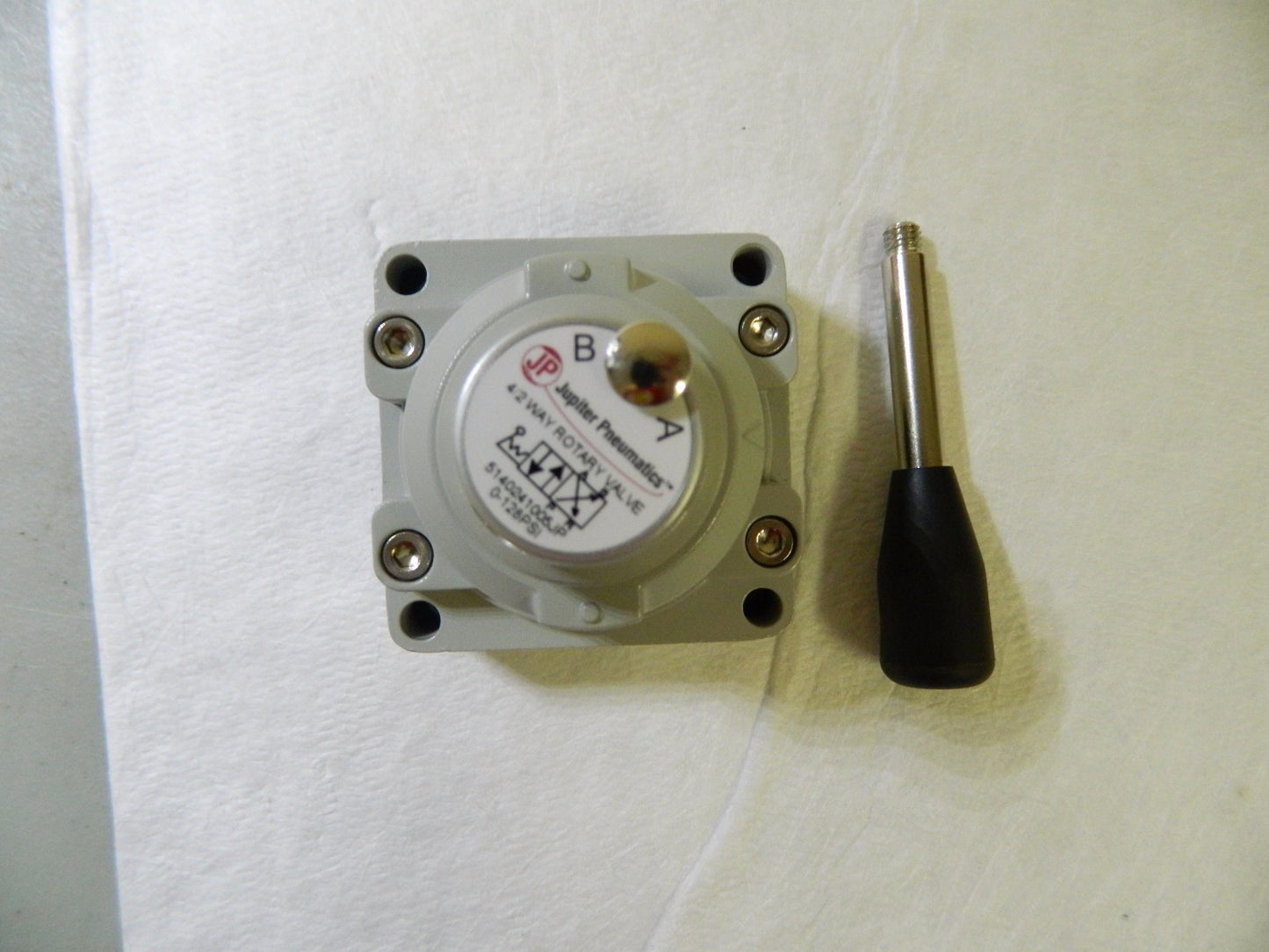 Jupiter Pneumatics 1/2" NPT 4/2 Way Rotary Valve W/I Cock Device 5140241005