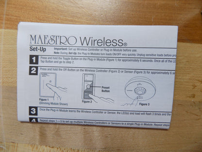 Lutron Maestro Three Receptacle Wireless Lamp Dimming Module MRF2-3PD-3-WH