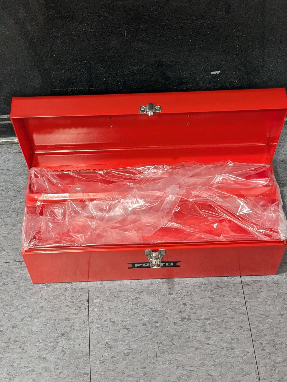 Proto Tool Box 19-1/2" Wide x 8" Deep x 7" High, Steel, Safety Red J9977R