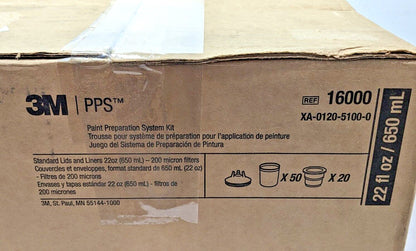 3M PPS Standard Lids & Liners Kit 200 Micron Filter 16000 XA-0120-5100-0
