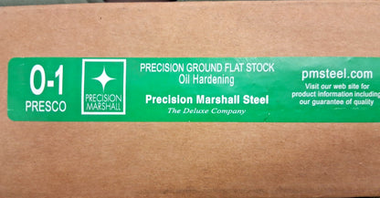 Pro O1 Oil-Hardening Flat Stock 5mm Thick 75mm W 1000mm L 10140
