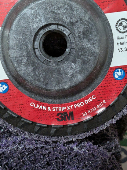 3M Deburring Disc: 4-1/2" Dia, Extra Coarse, Silicon Carbide Qty 10 7100175252